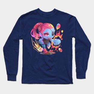 undertale- undyne Long Sleeve T-Shirt